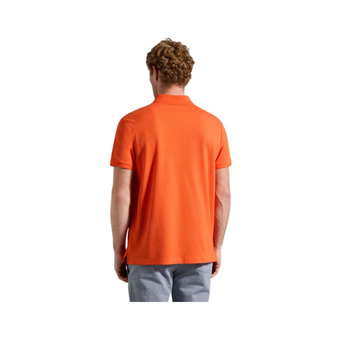 Polo Uomo in cotone piqué con badge Arancio PAUL & SHARK- Francavilla Moda